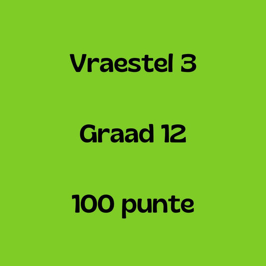 2024 Graad 12 Vraestel 3 Afrikaans EAT Doc (Eksamen uit 100)