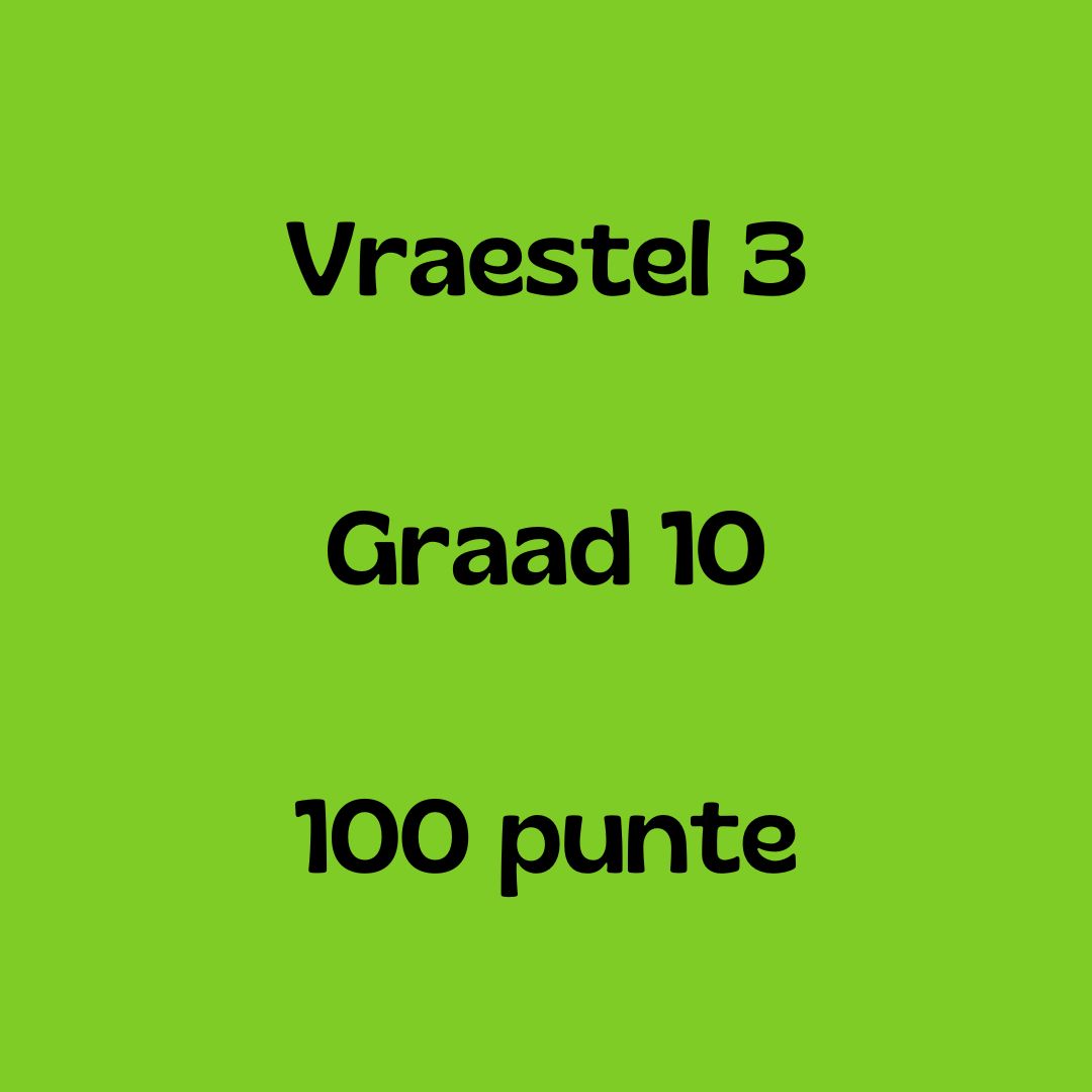 2024 Graad 10 Vraestel 3 Afrikaans EAT Doc (Eksamen uit 100)