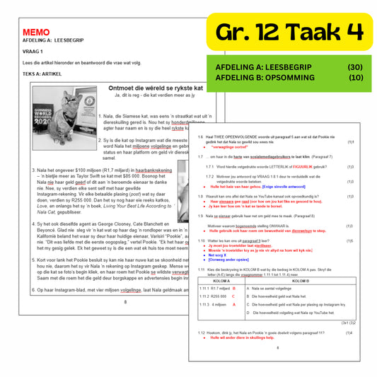 2025 GRAAD 12 Taak 4 EAT (Doc)